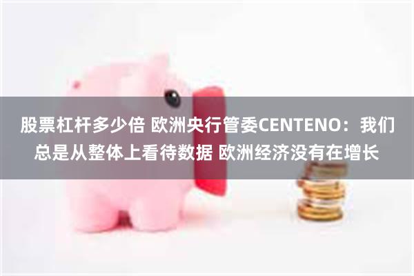 股票杠杆多少倍 欧洲央行管委CENTENO：我们总是从整体上看待数据 欧洲经济没有在增长