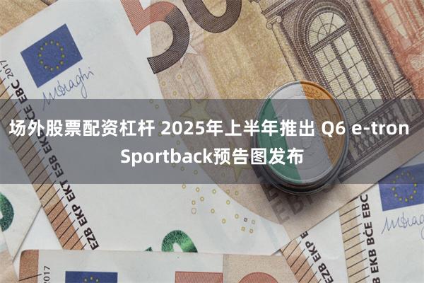 场外股票配资杠杆 2025年上半年推出 Q6 e-tron Sportback预告图发布