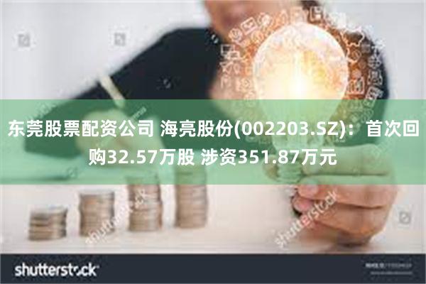 东莞股票配资公司 海亮股份(002203.SZ)：首次回购32.57万股 涉资351.87万元